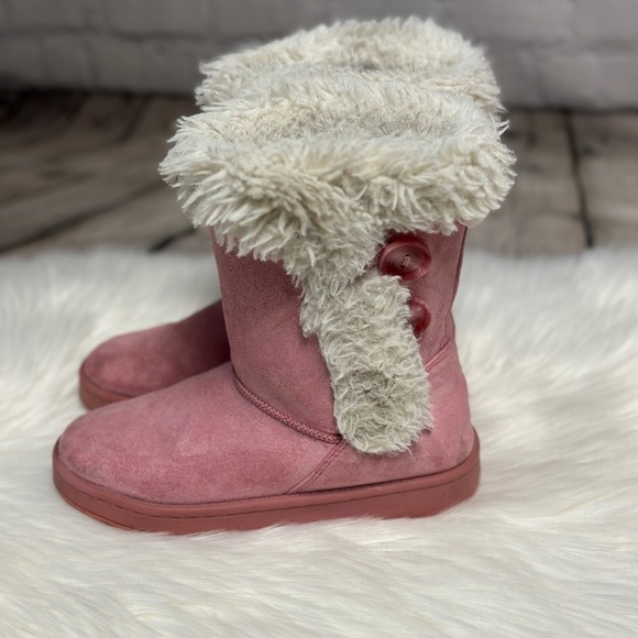 SO Pink Winter Boots with White Fur Lining - Picture 2 of 8